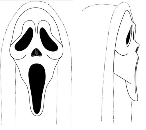 Scary Movie Scream Face Mask  Scream mask, Scary scream, Scary movies